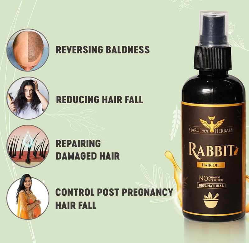 GARUDA RABBIT HERBAL HAIR OIL 100% ORGINAL
